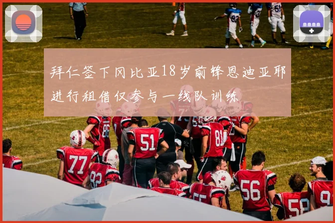 拜仁签下冈比亚18岁前锋恩迪亚耶进行租借仅参与一线队训练